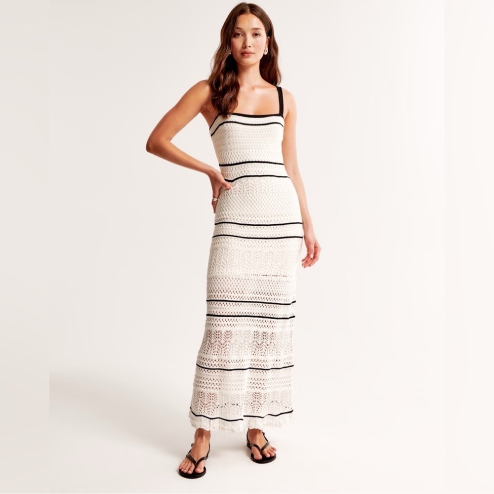 Abercrombie Crochet-Style Maxi Dress